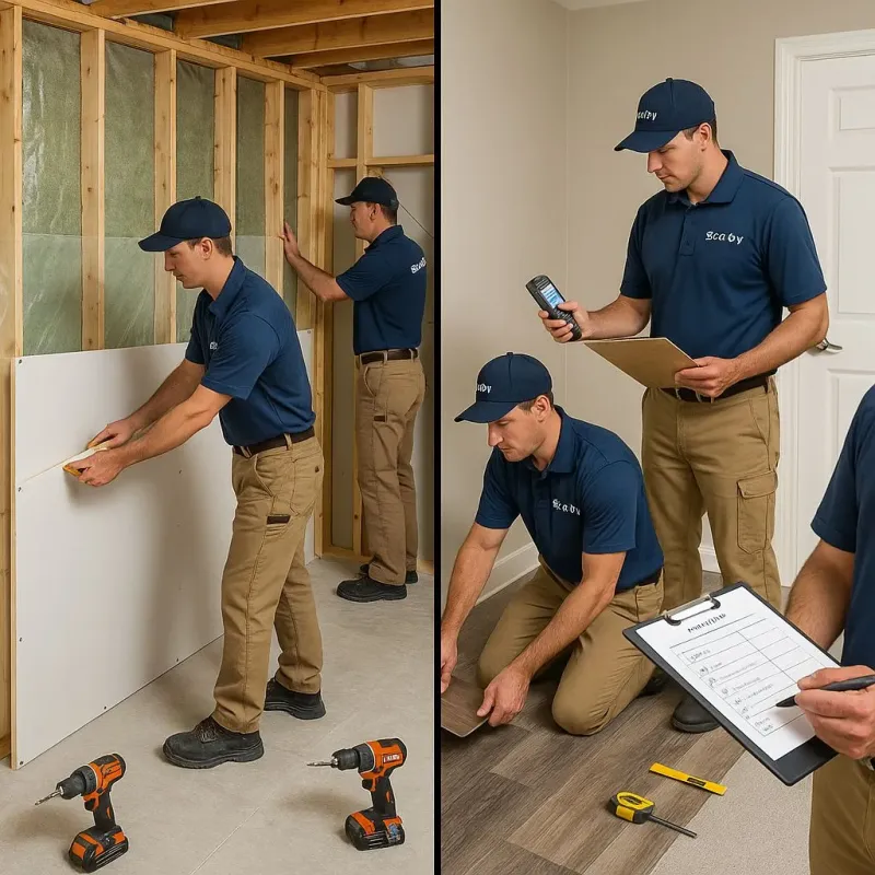 Repairs and Reconstruction process in North Collins, NY